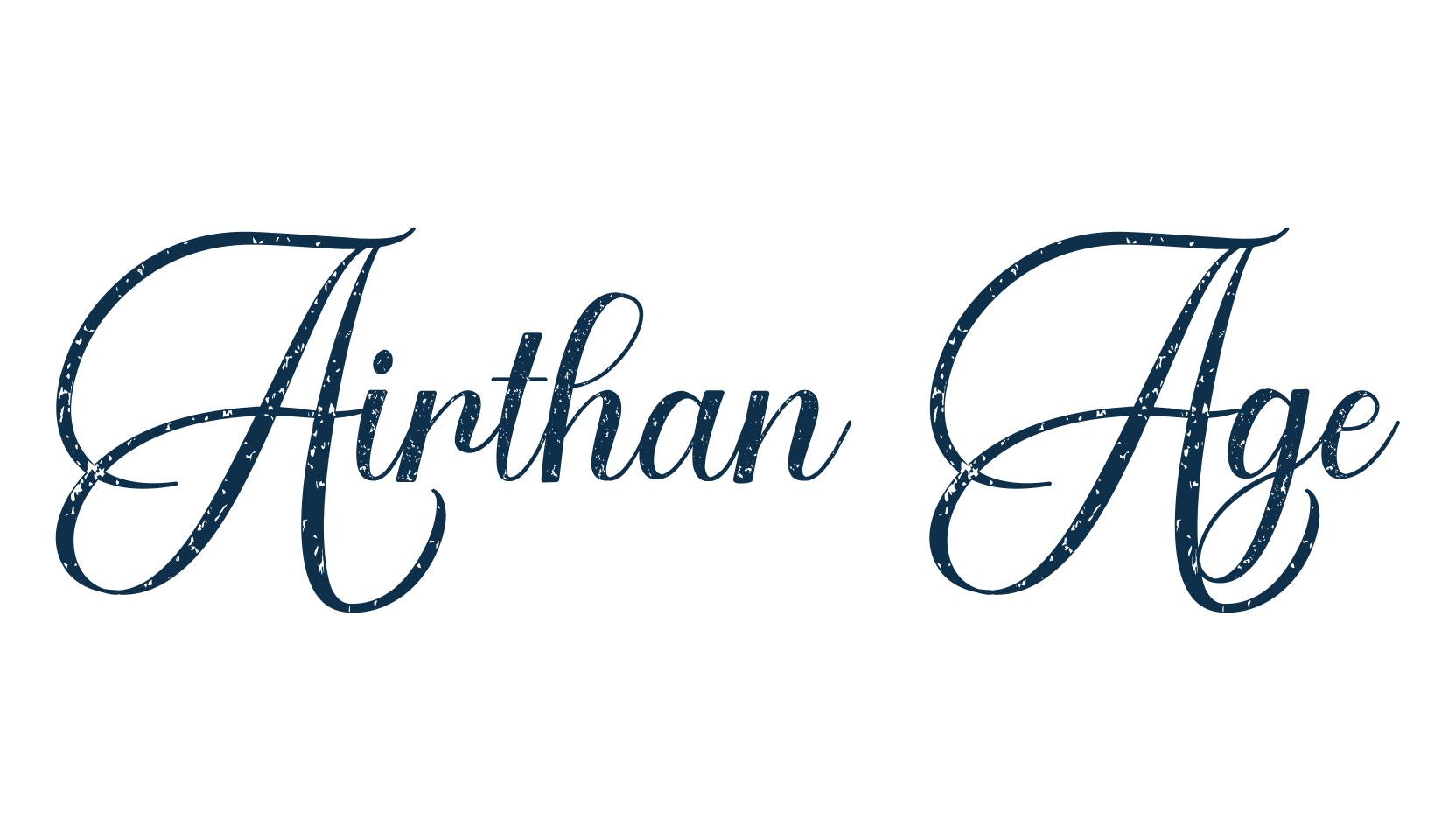 Airthan Age, calligraphy font preview