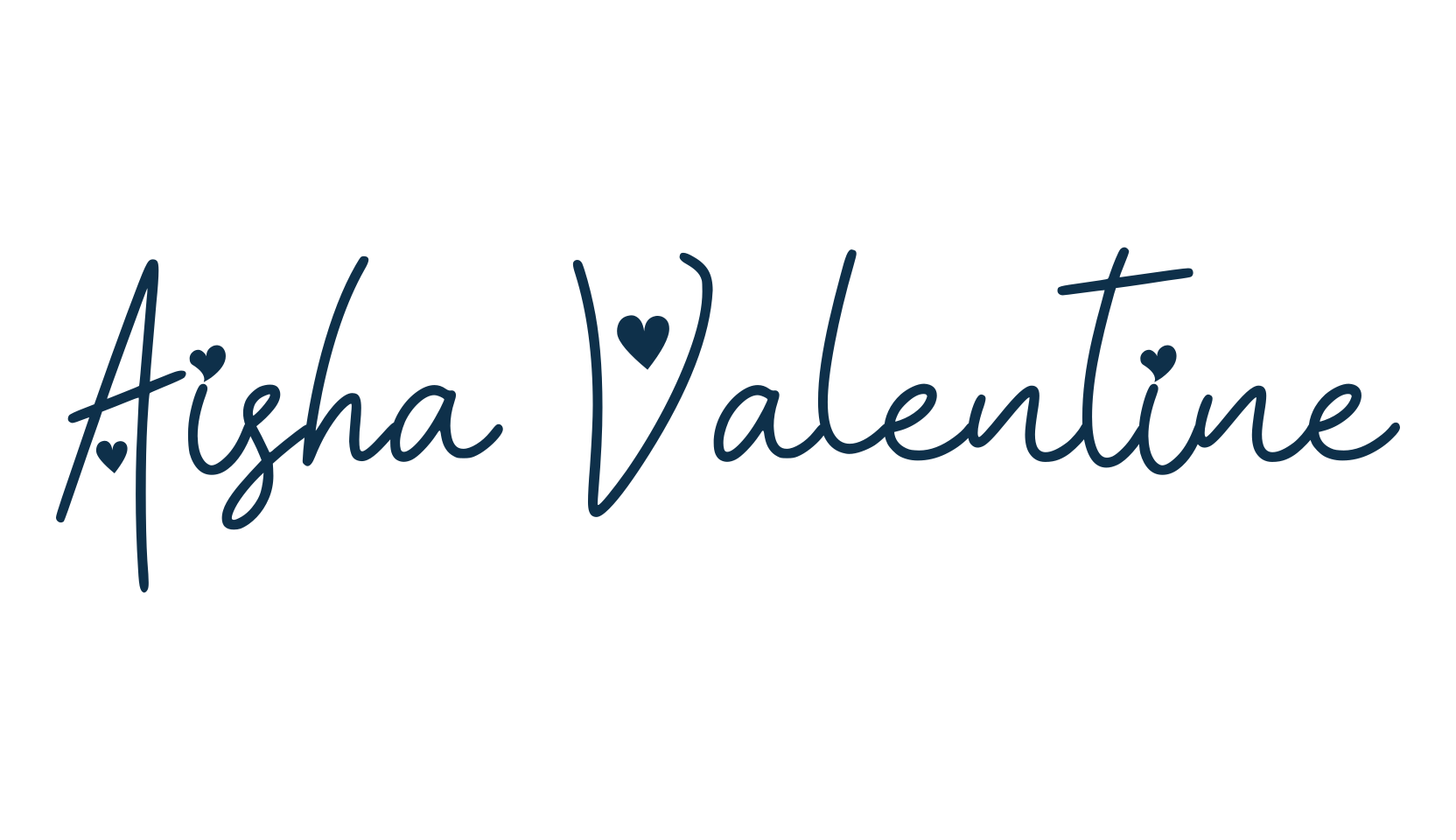 Aisha Valentine, fancy decorative font preview
