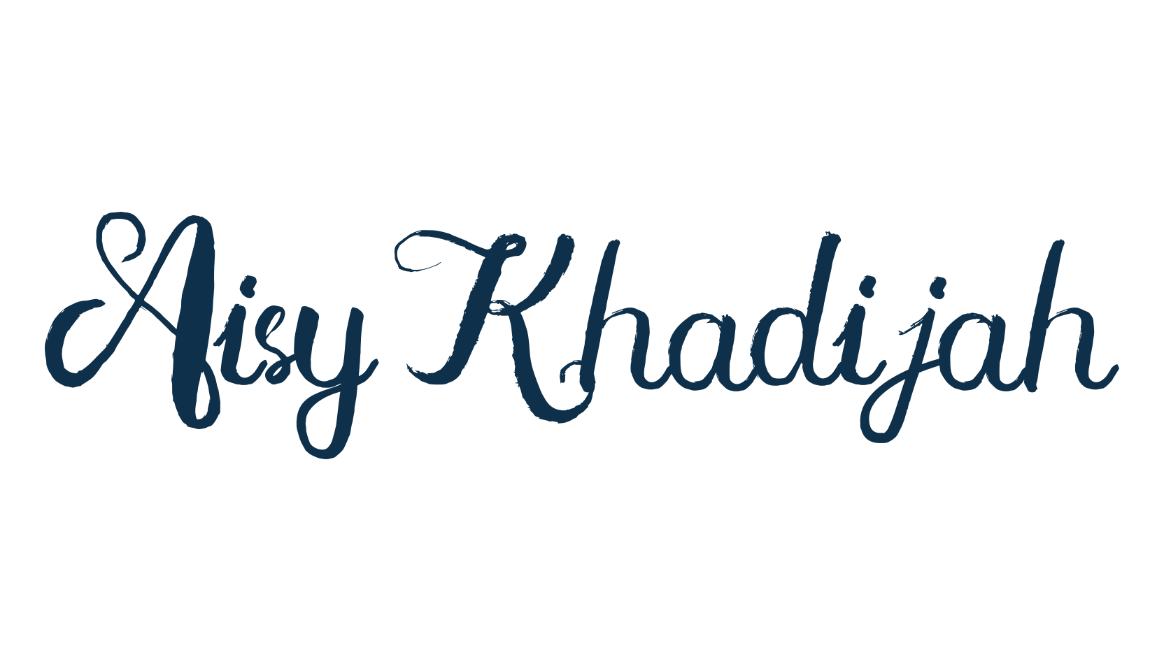 Aisy Khadijah, various font preview