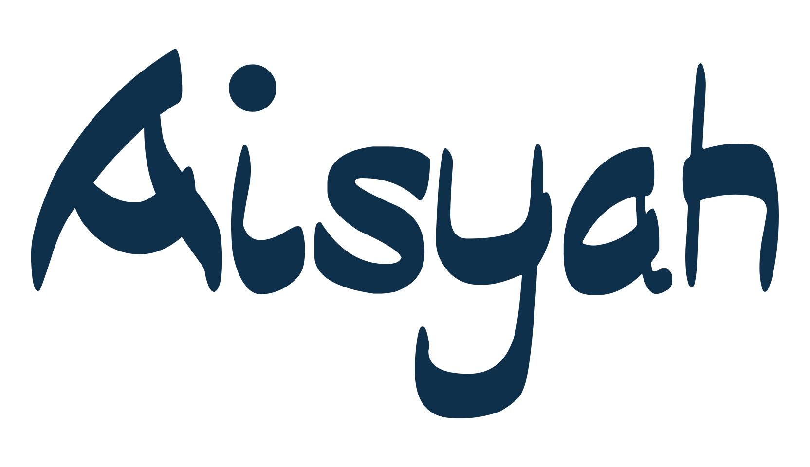 Aisyah (aisyah-3), script brush fancy decorative calligraphy font preview