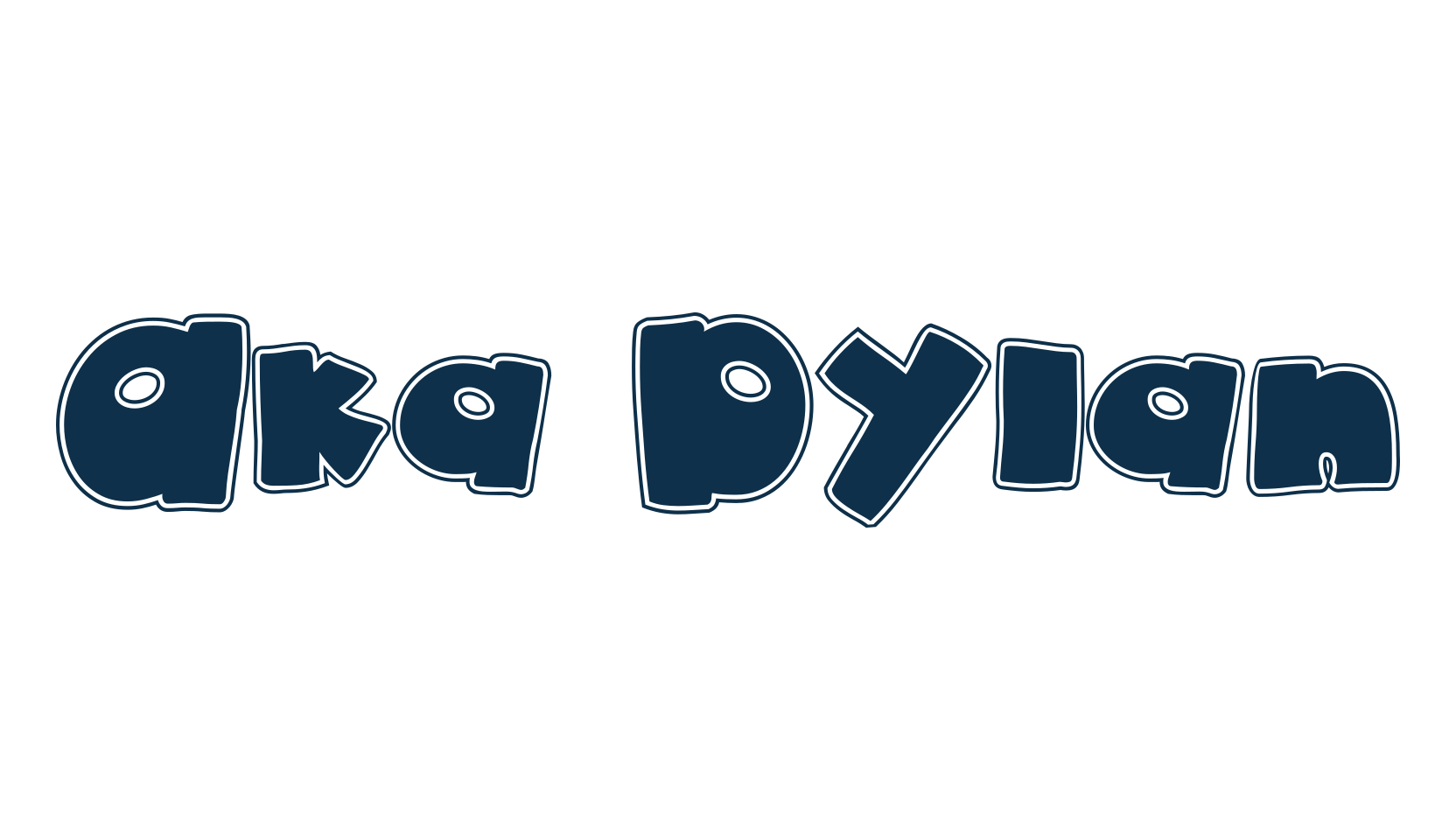 Aka Dylan, fancy cartoon decorative font preview