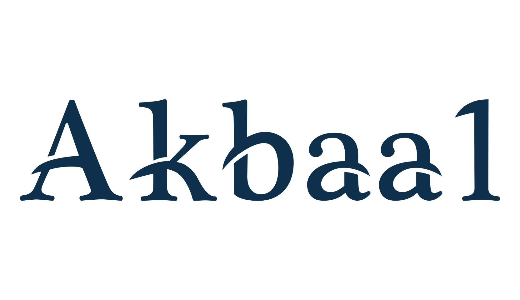 Akbaal, fancy various decorative font preview