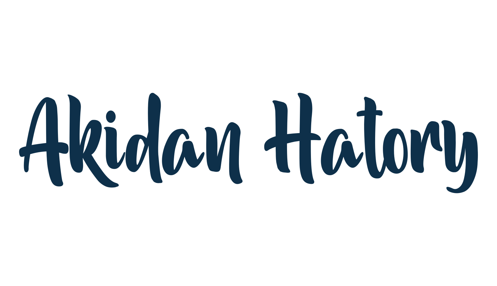Akidan Hatory, fancy decorative font preview