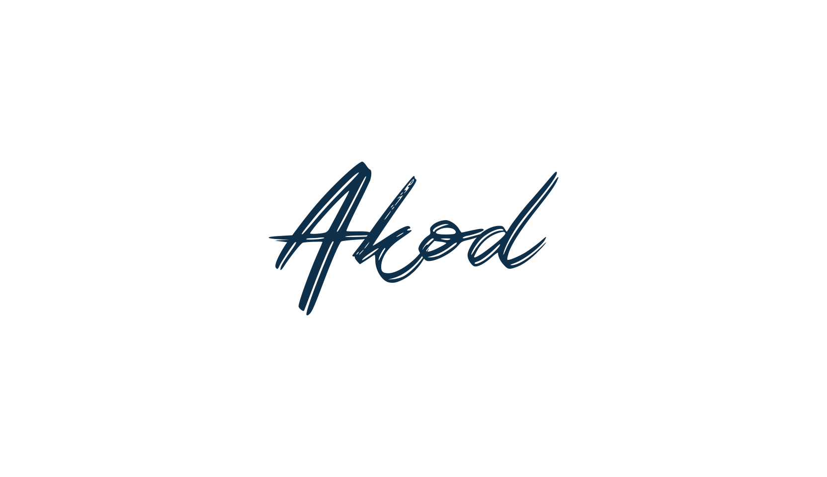 Akod, brush font preview