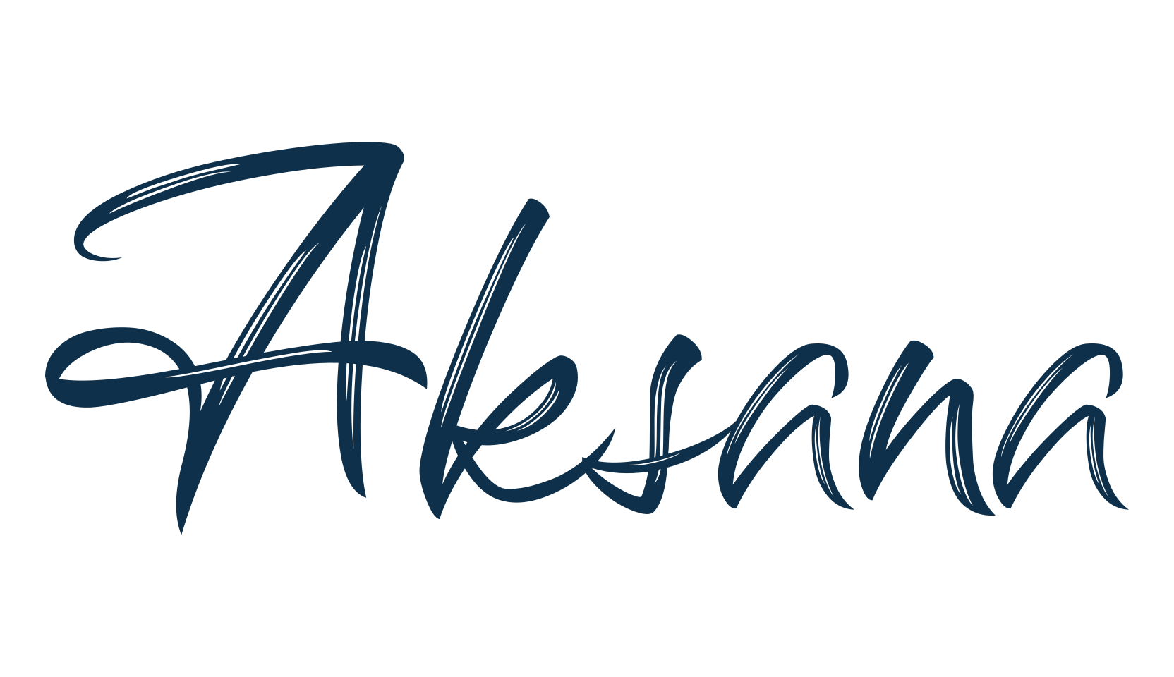 Aksana, script brush fancy decorative calligraphy font preview