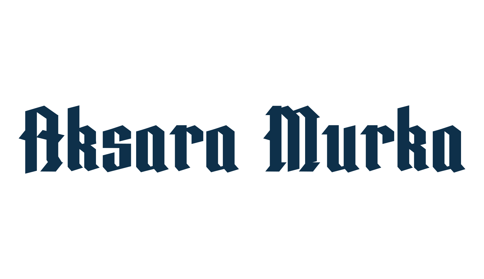 Aksara Murka, gothic modern font preview