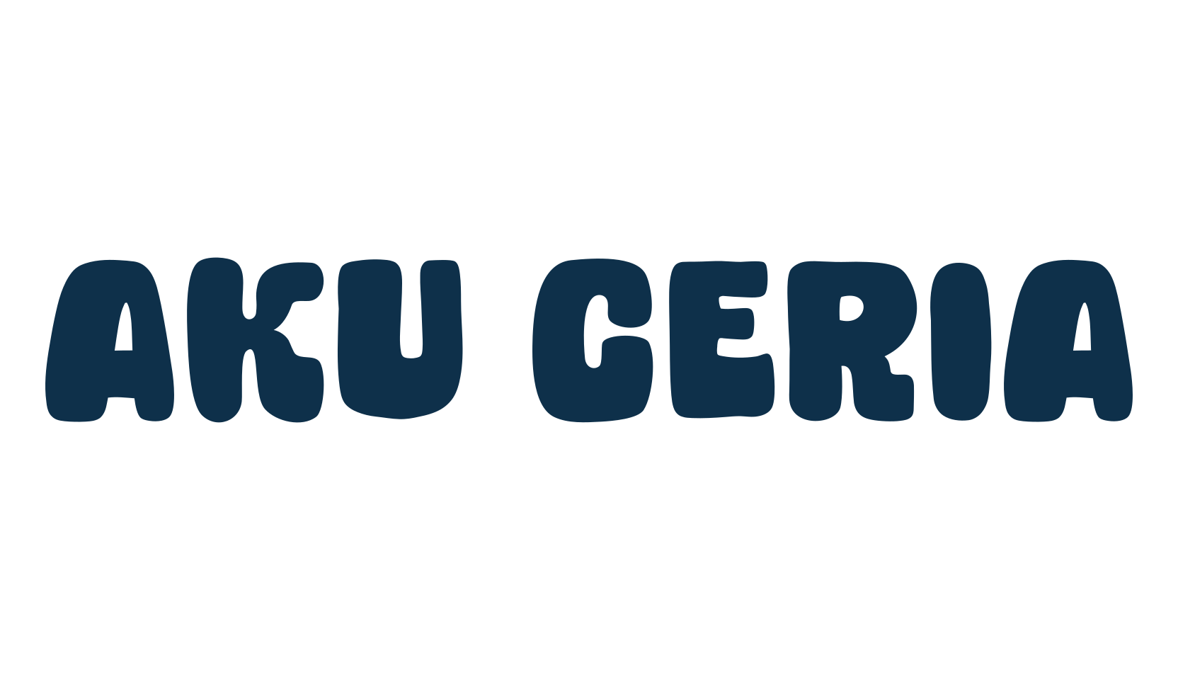 Aku Ceria, fancy cartoon decorative font preview