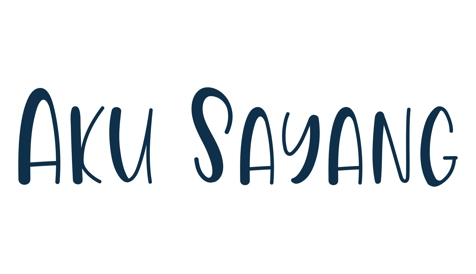 Aku Sayang, display market font preview