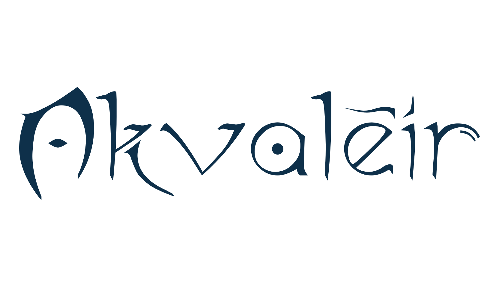 Akvaléir, fancy various gothic font preview