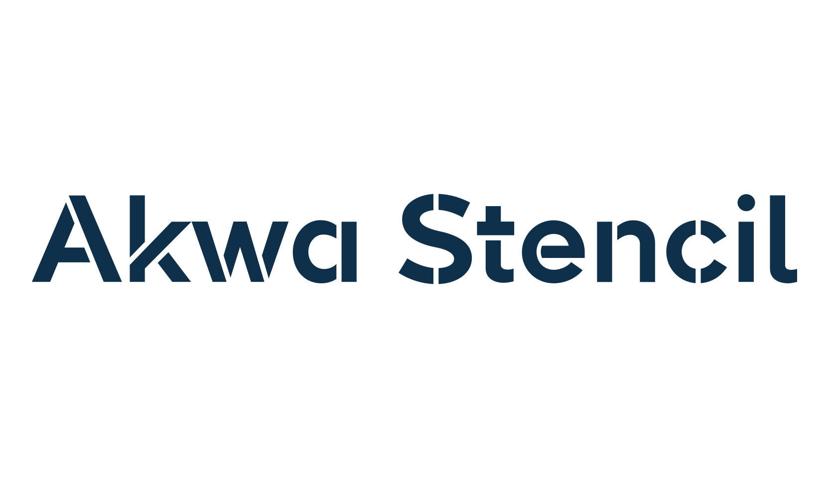 Akwa Stencil, stencil, army font preview
