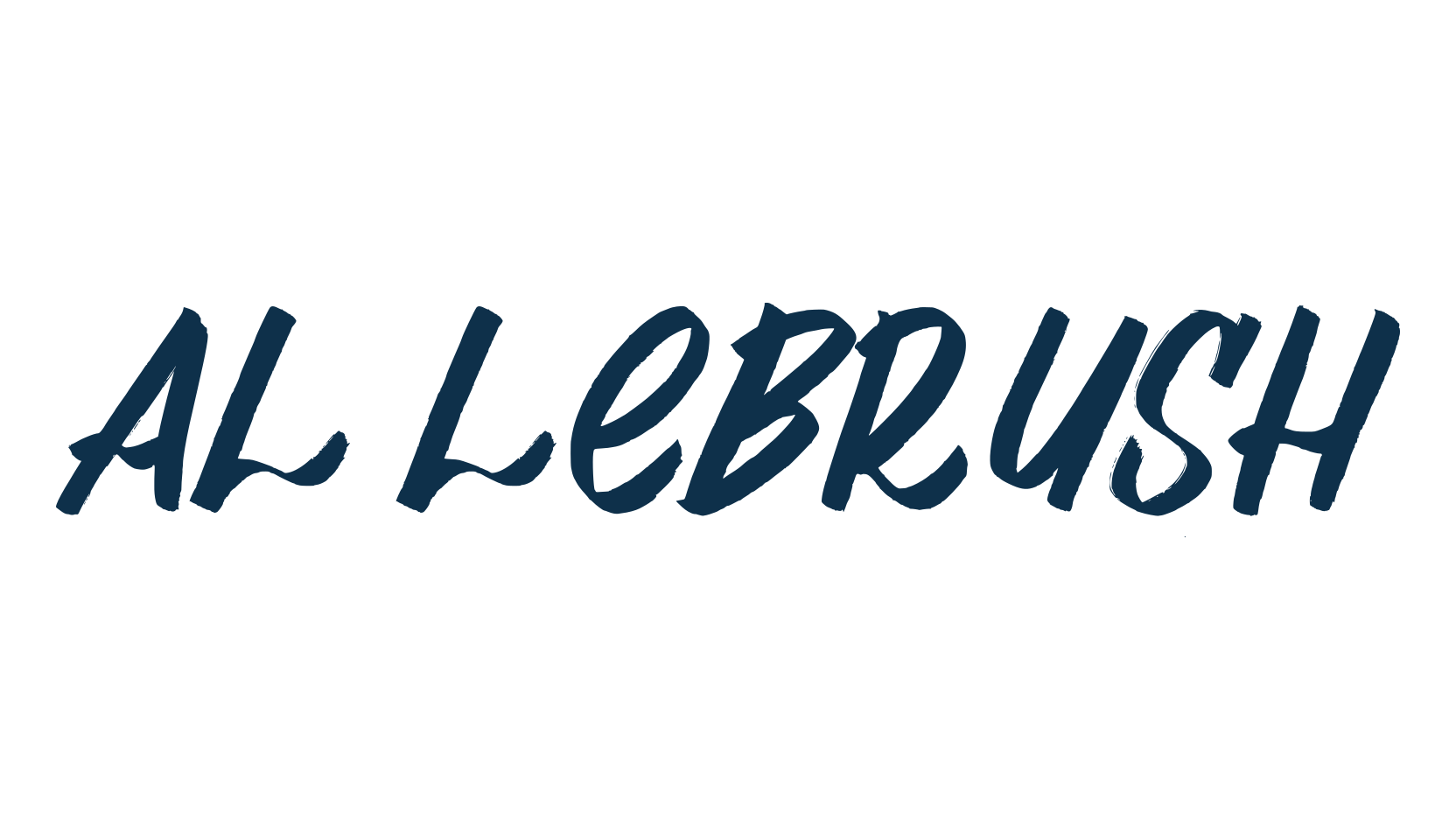 AL Lebrush, script brush fancy decorative calligraphy font preview