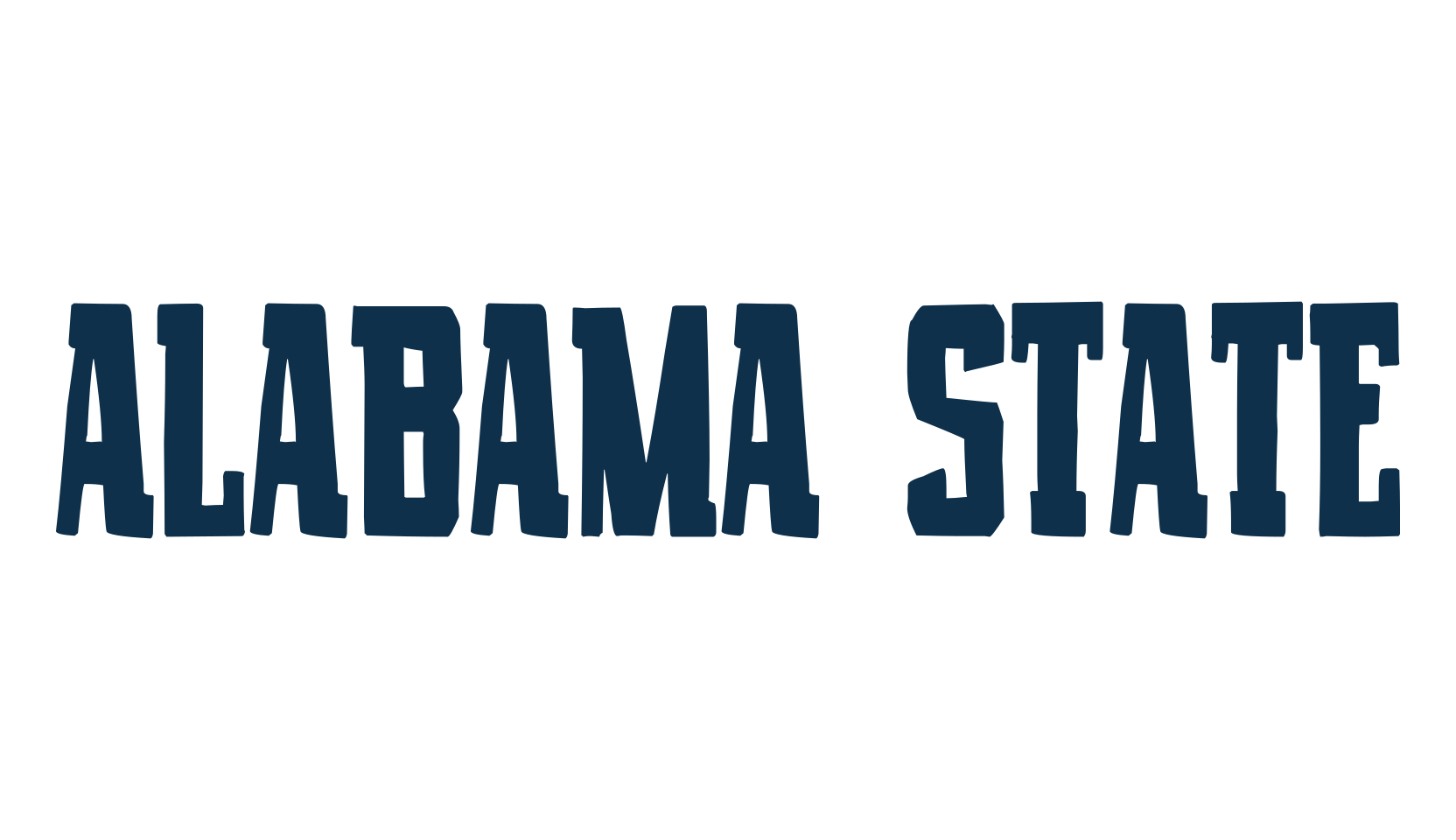 Alabama State, retro font preview