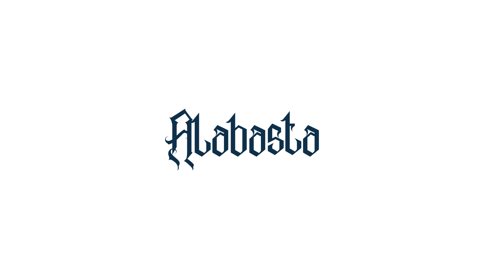 Alabasta, gothic modern font preview