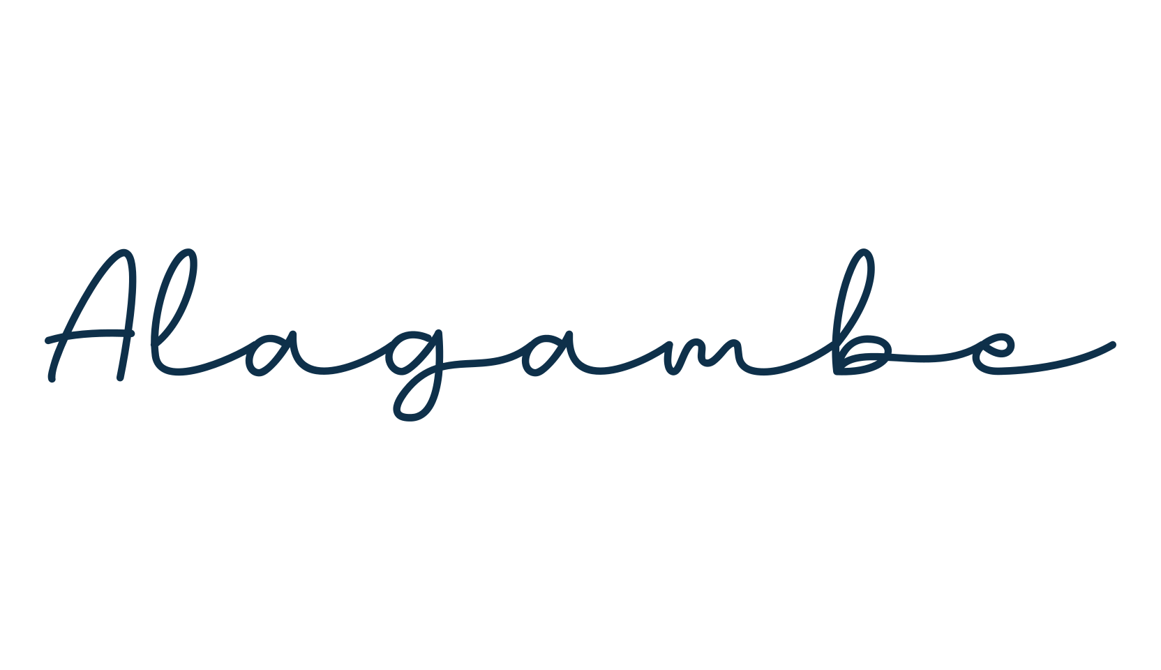 Alagambe, handwriting font preview