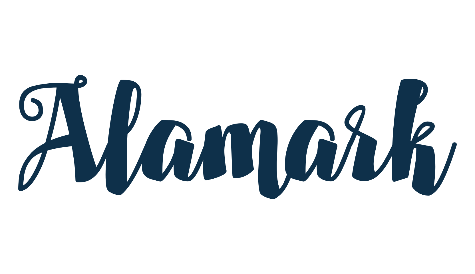 Alamark, fancy decorative font preview