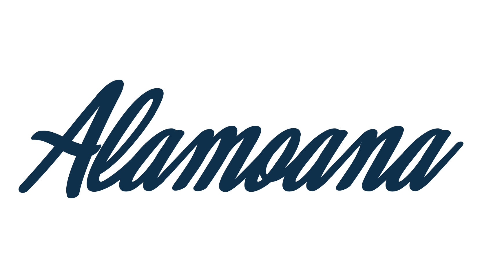 Alamoana, old school font preview