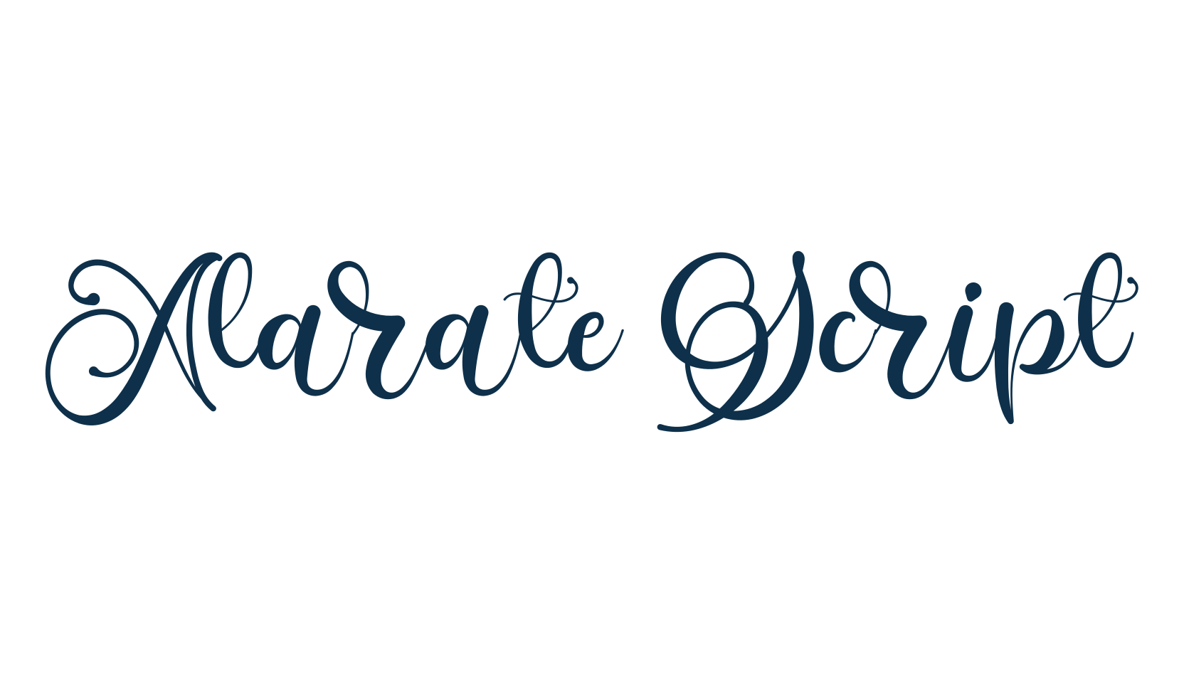 Alarate Script, calligraphy font preview