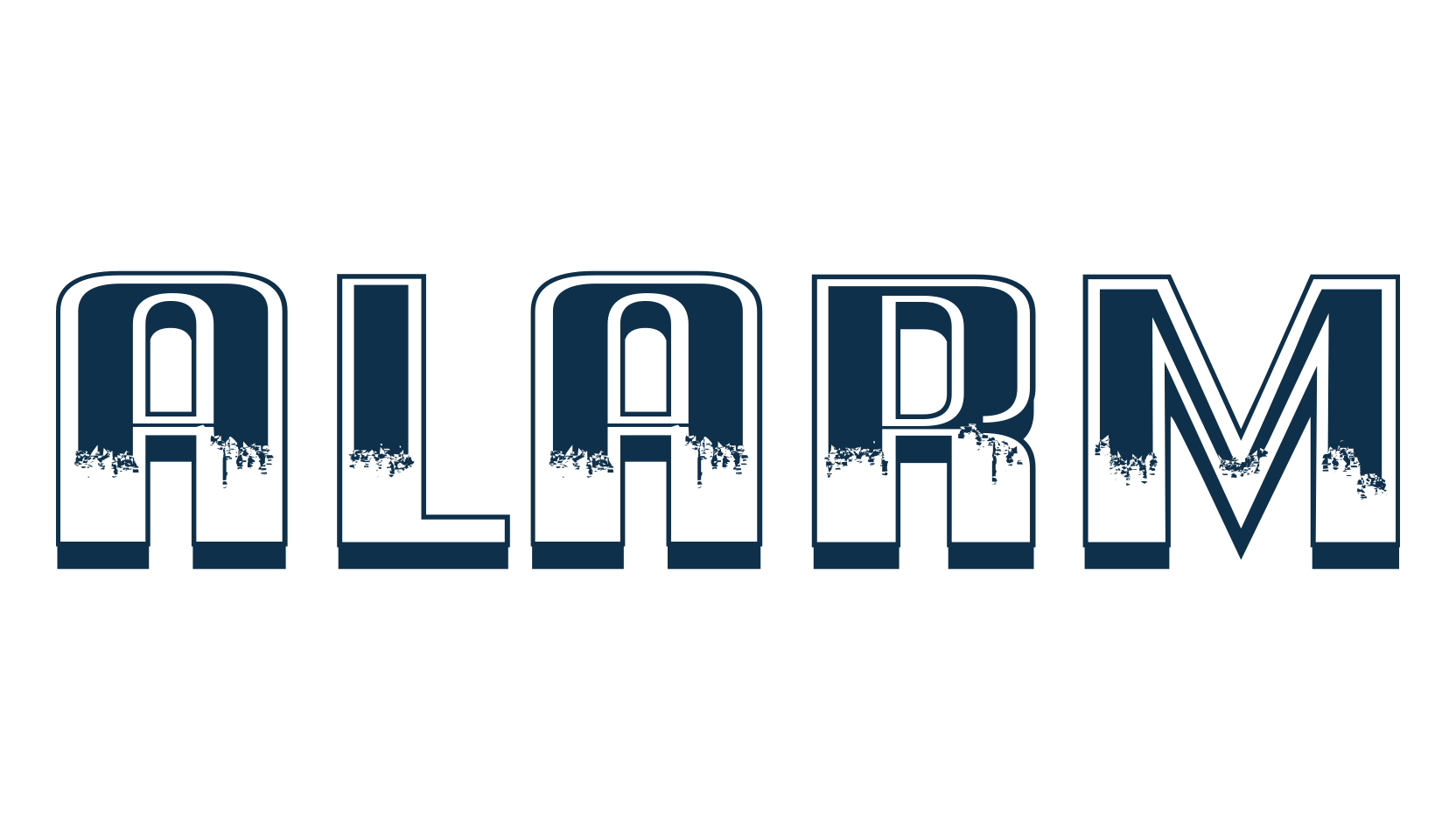 Alarm, various font preview