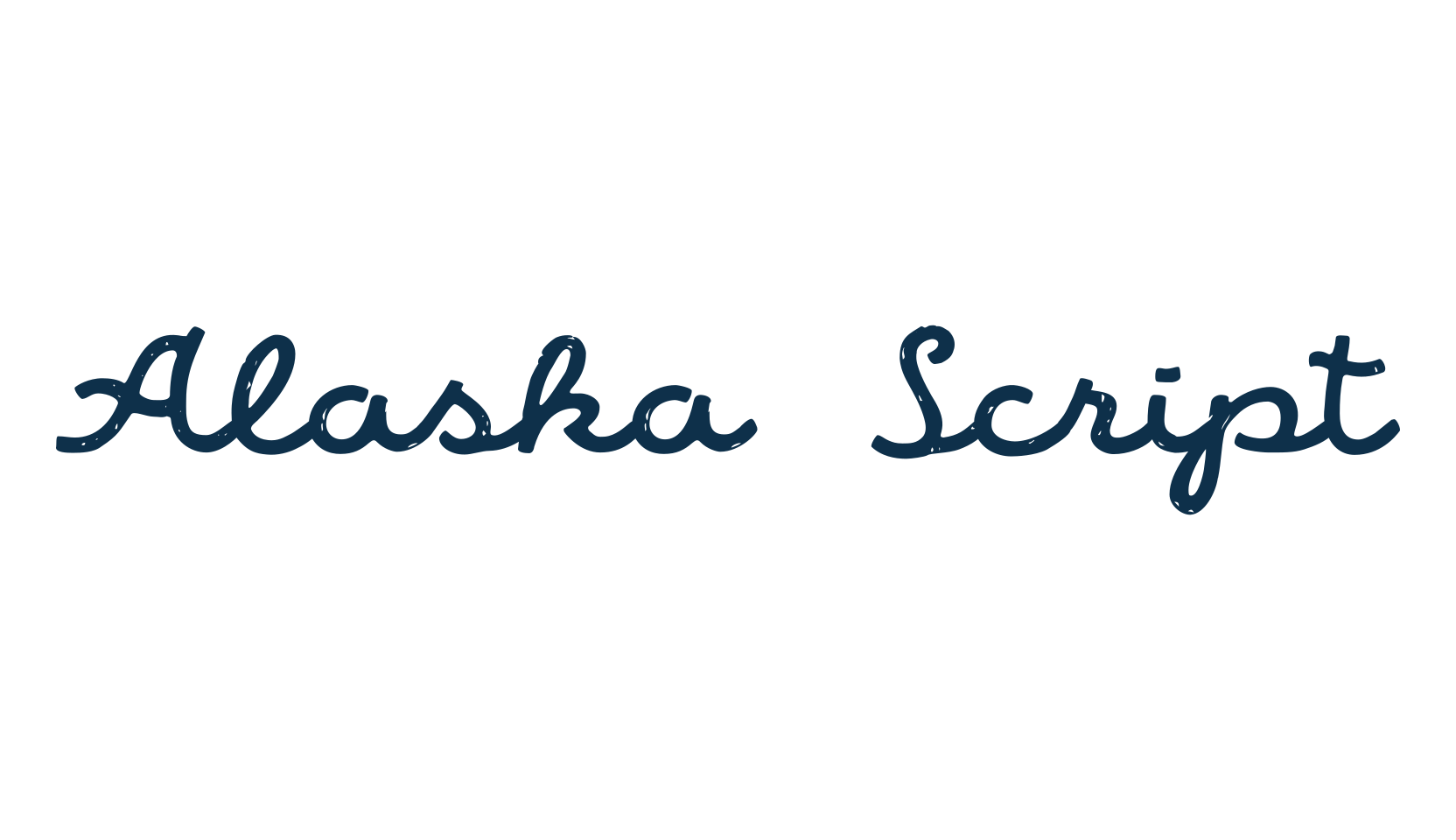 Alaska Script, script handwritten fancy decorative calligraphy font preview
