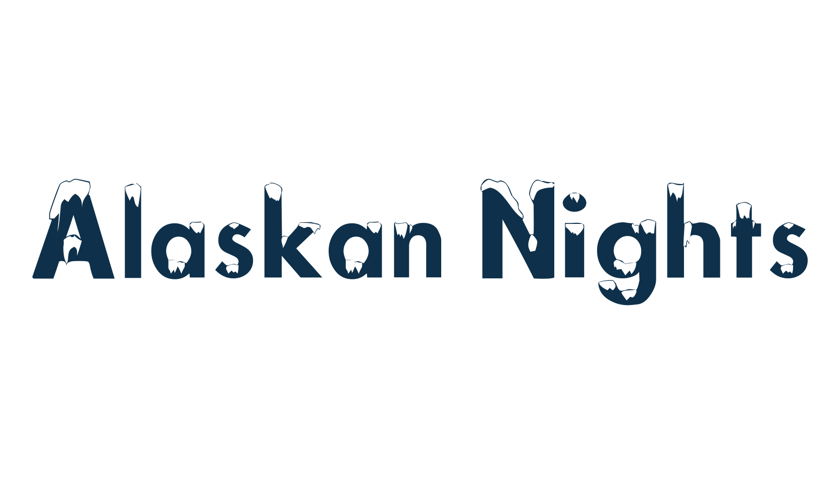 Alaskan Nights, fancy fire, ice decorative font preview