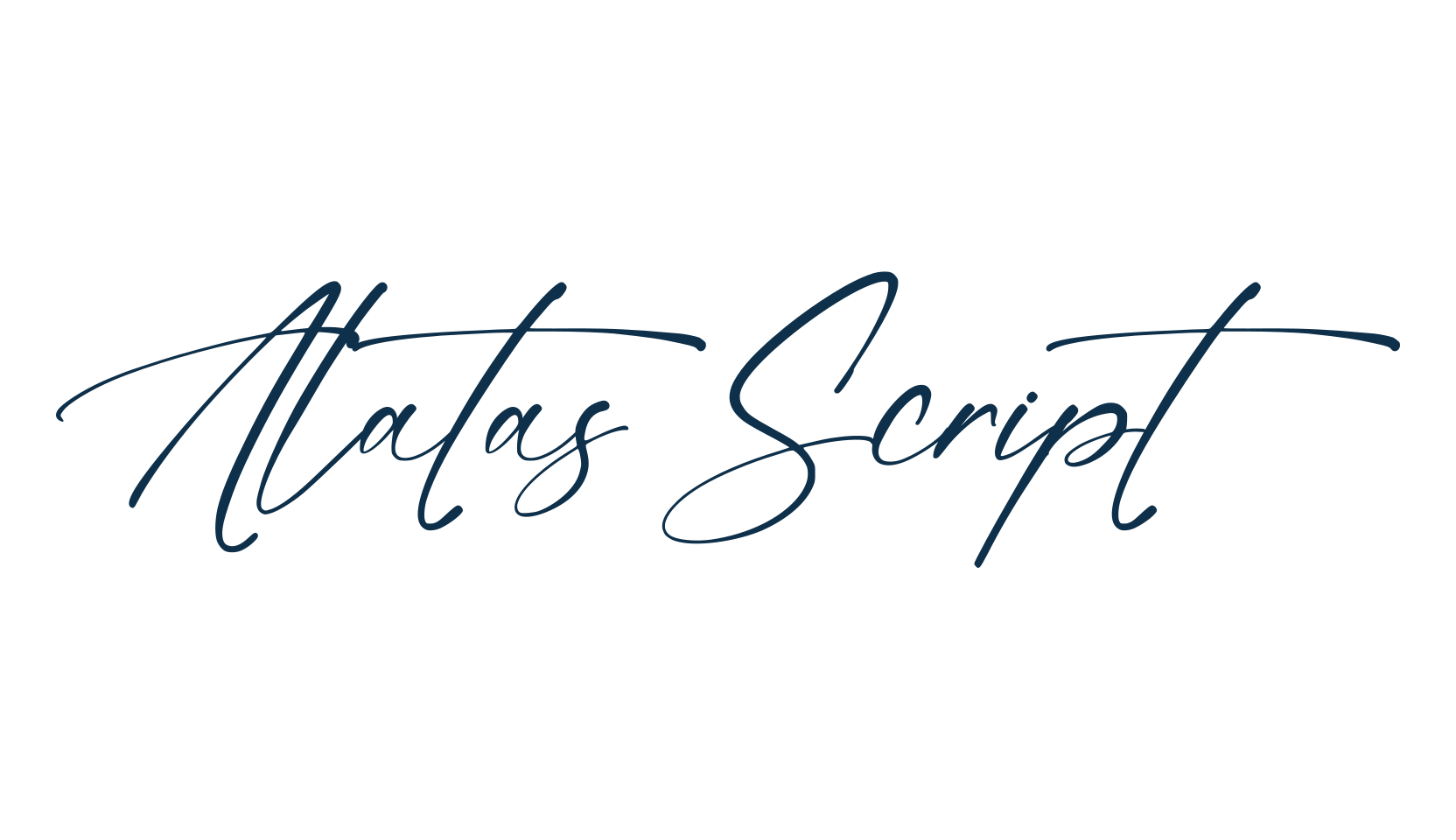 Alatas Script, script handwritten fancy decorative calligraphy font preview