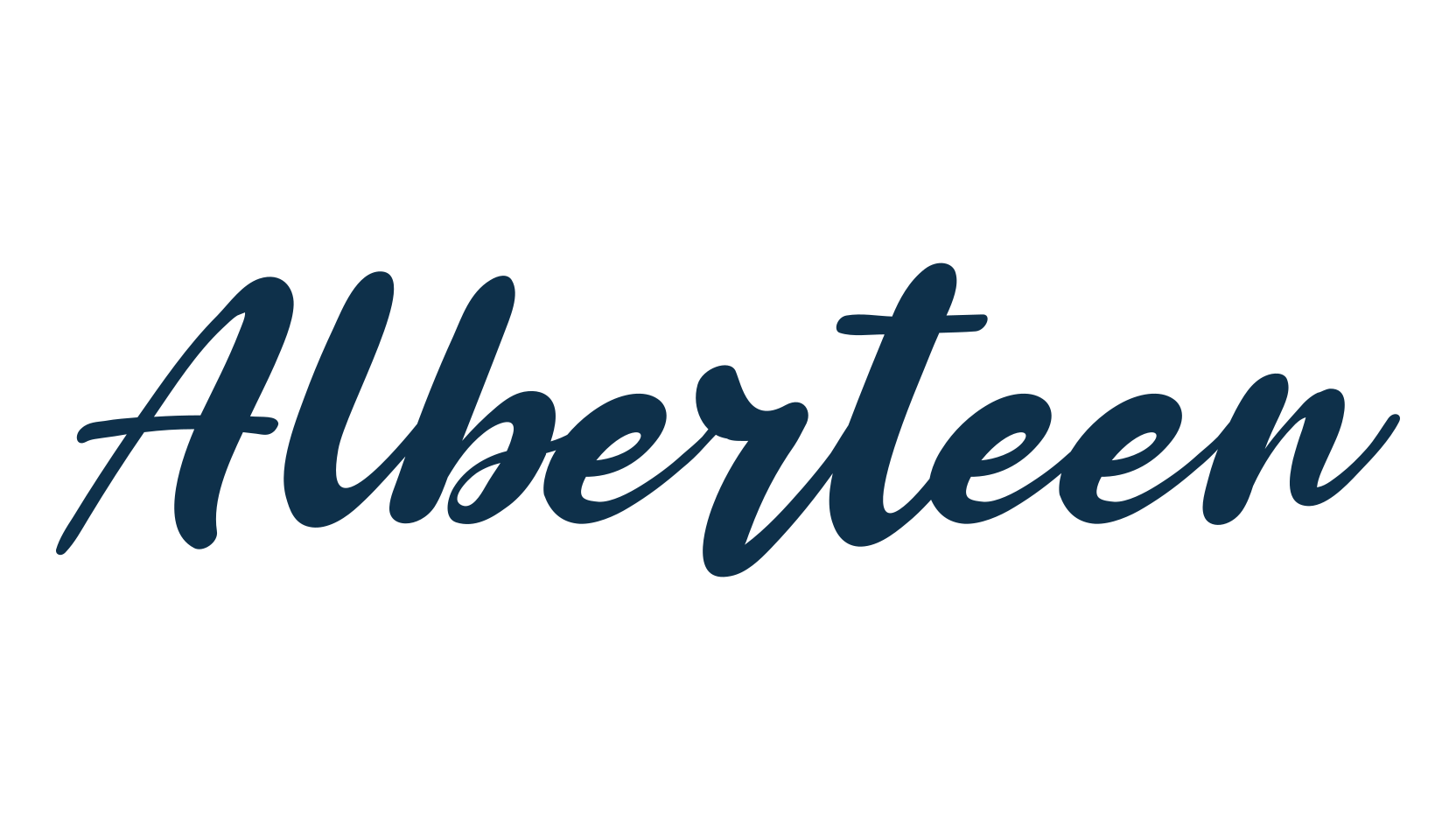 Alberteen, fancy various decorative script calligraphy font preview