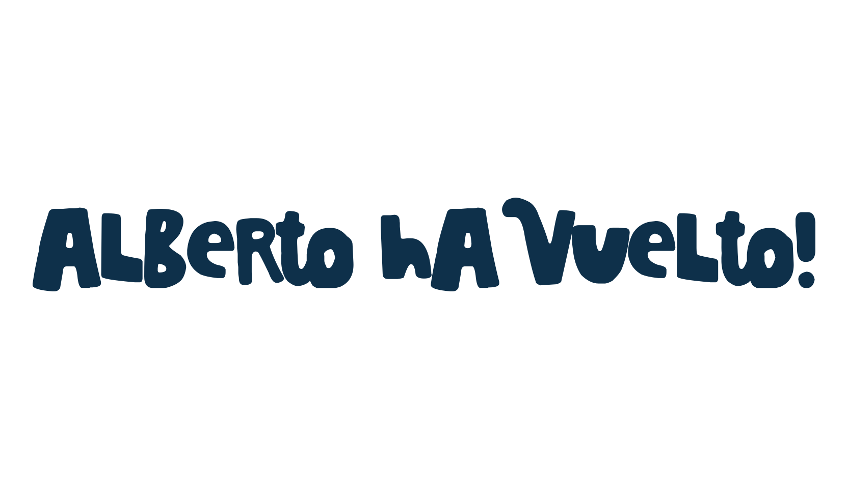 Alberto ha Vuelto!, cartoon font preview