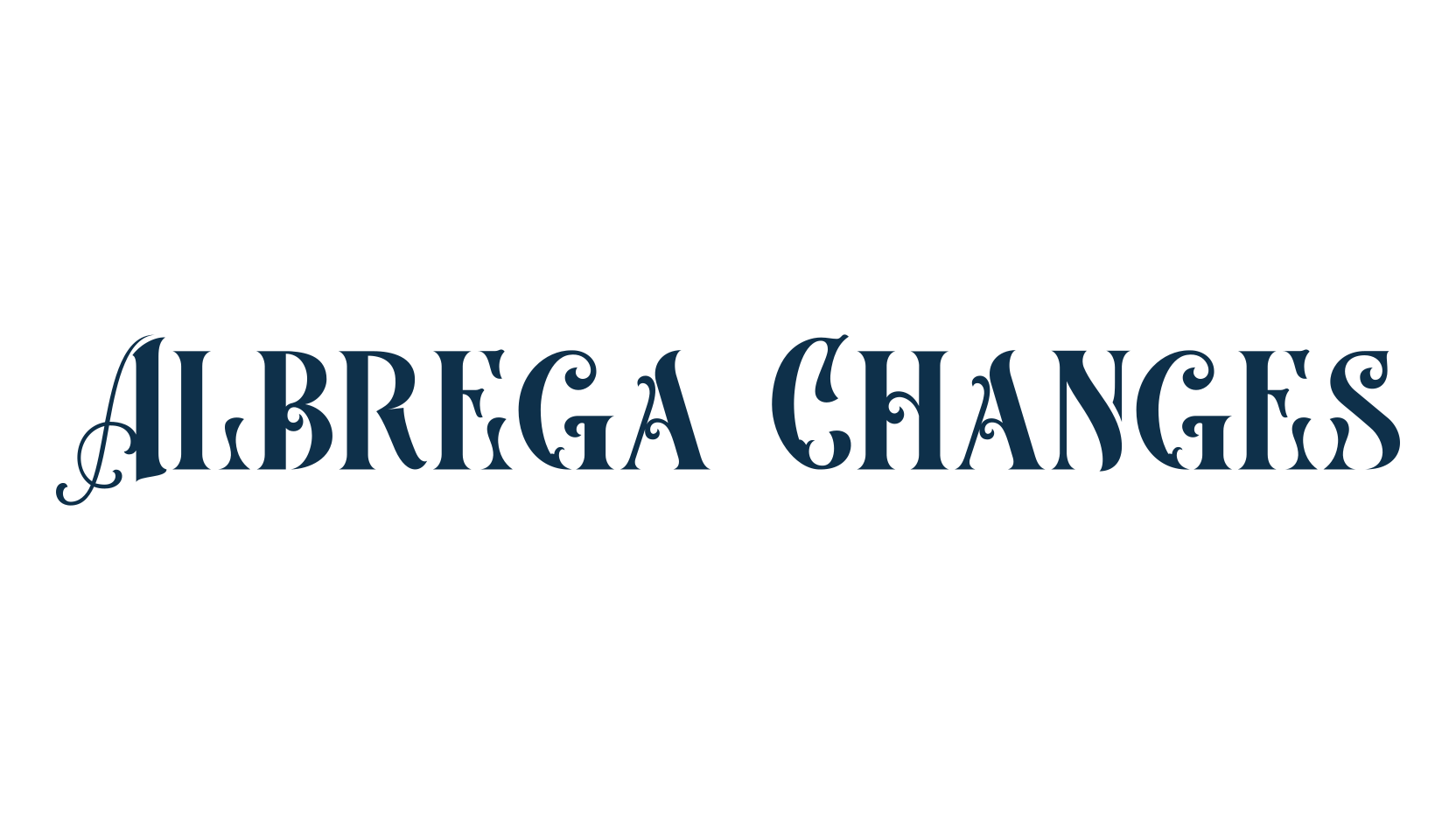 Albrega Changes, retro font preview
