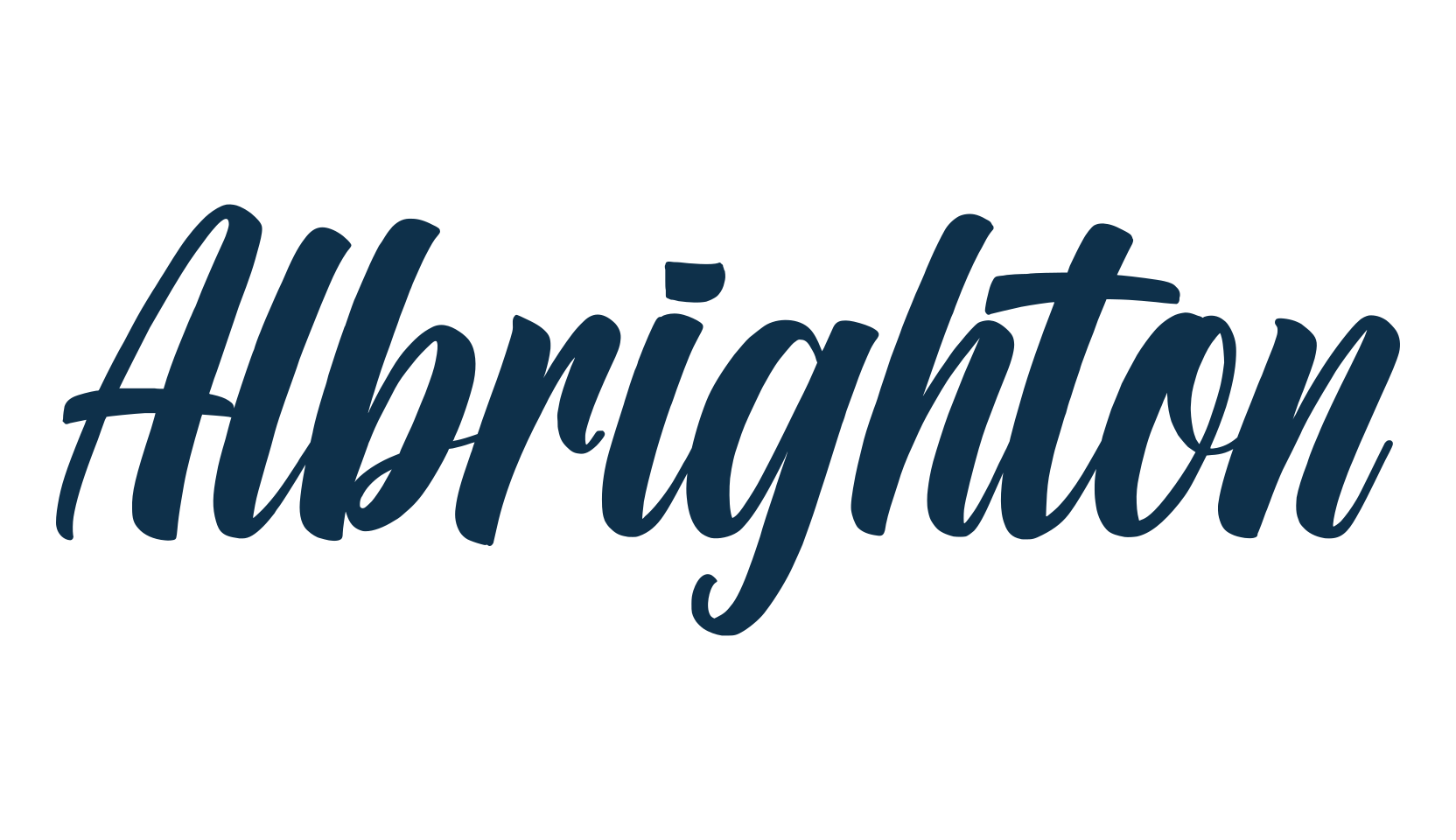 Albrighton, fancy decorative font preview