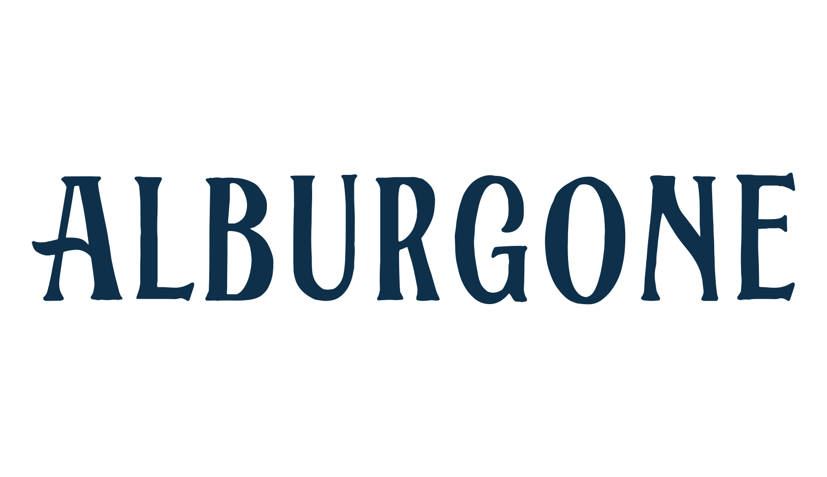 Alburgone, fancy retro decorative font preview