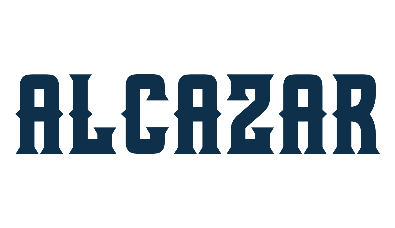 Alcazar, fancy various decorative font preview