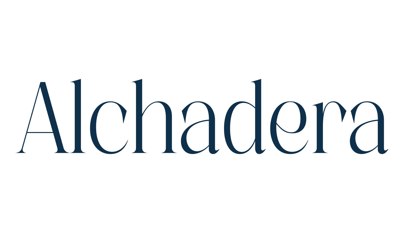 Alchadera, serif font preview