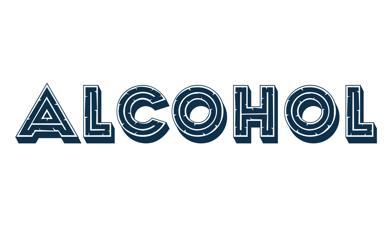 Alcohol, retro font preview