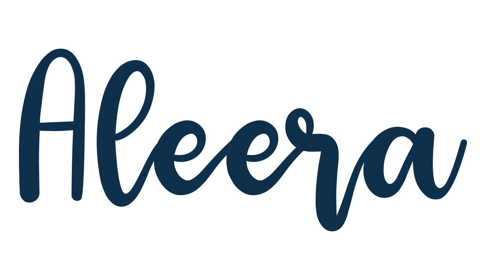 Aleera, calligraphy font preview