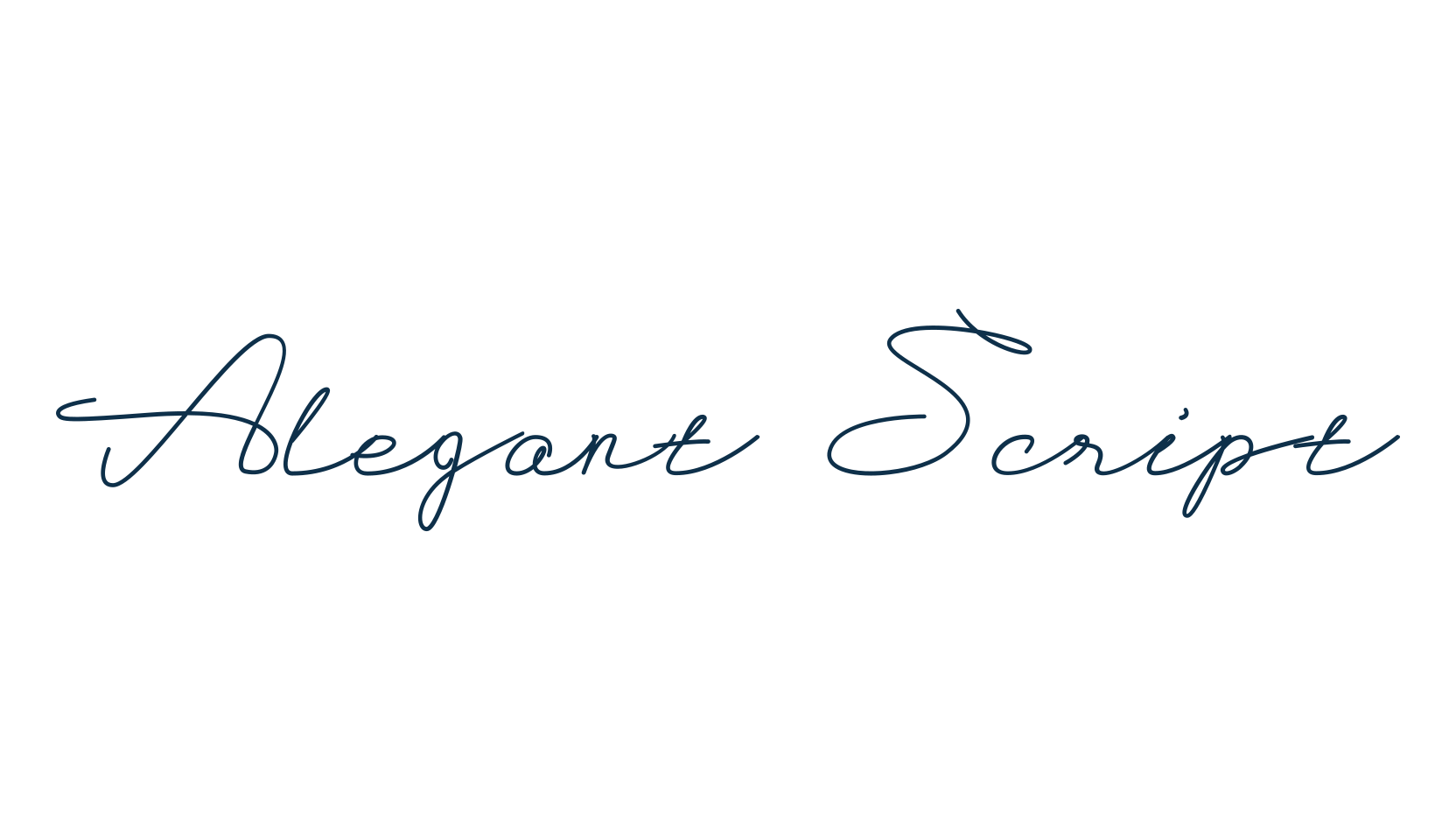 Alegant Script, handwriting font preview