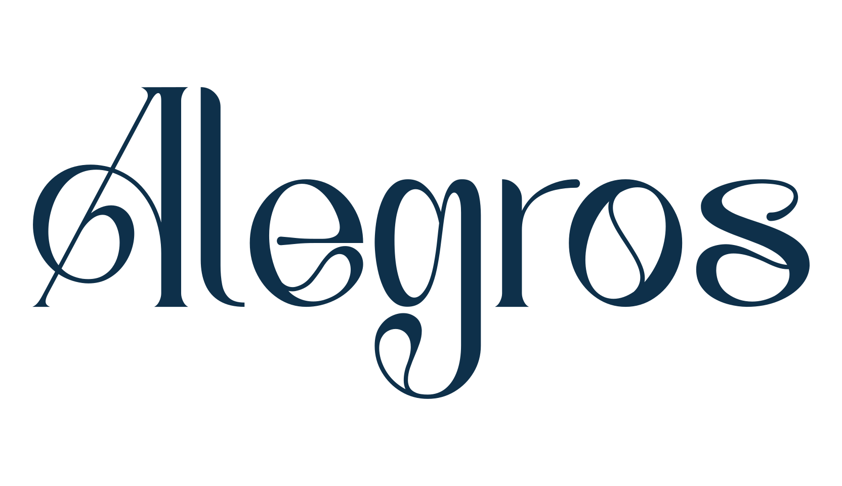 Alegros, retro font preview