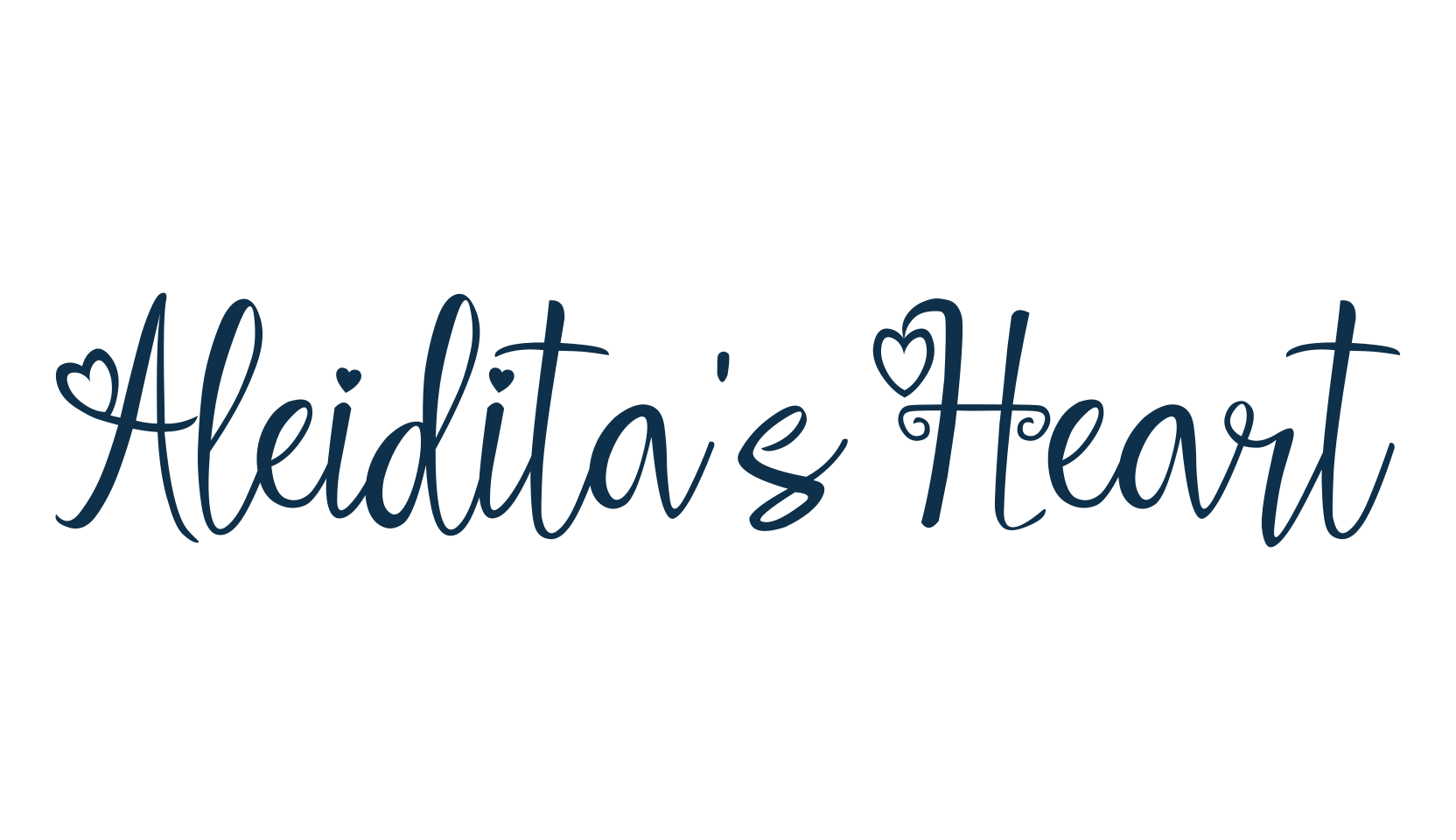 Aleidita's Heart, fancy decorative font preview