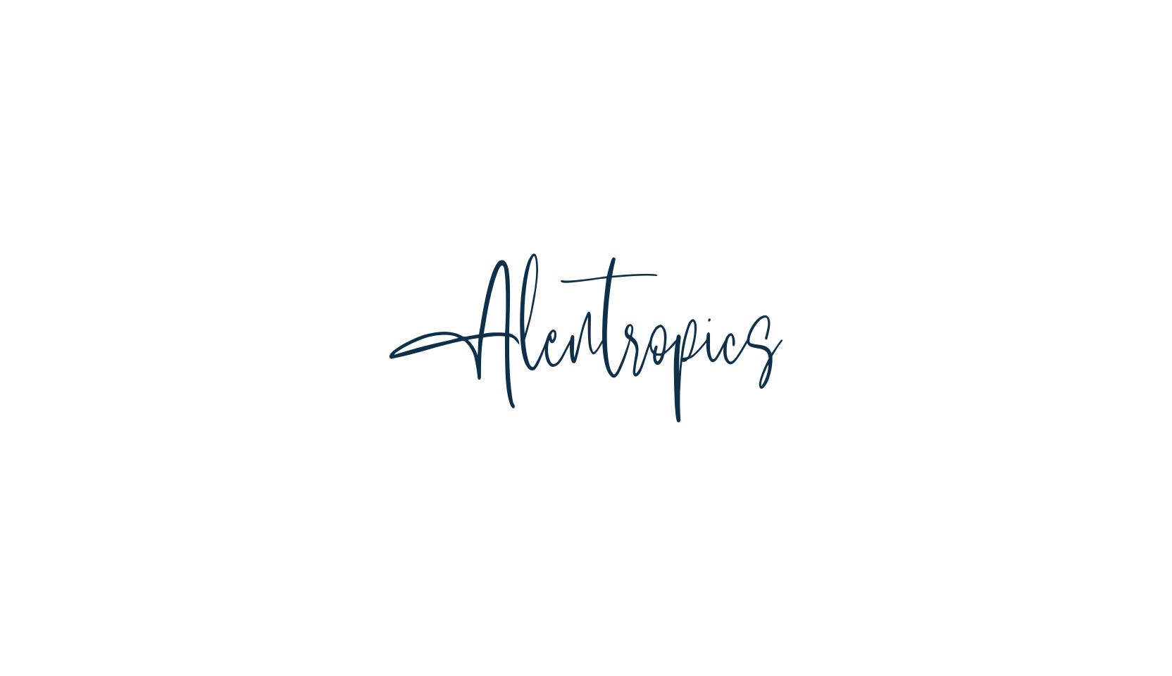 Alentropics, calligraphy font preview