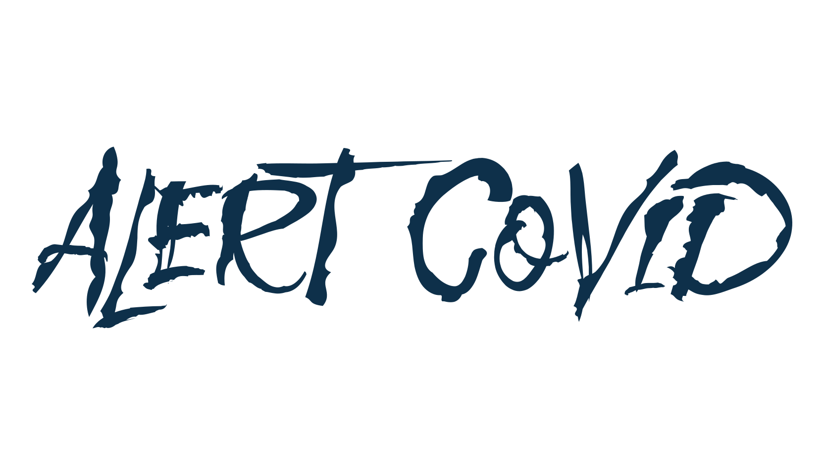 Alert Covid, halloween font preview