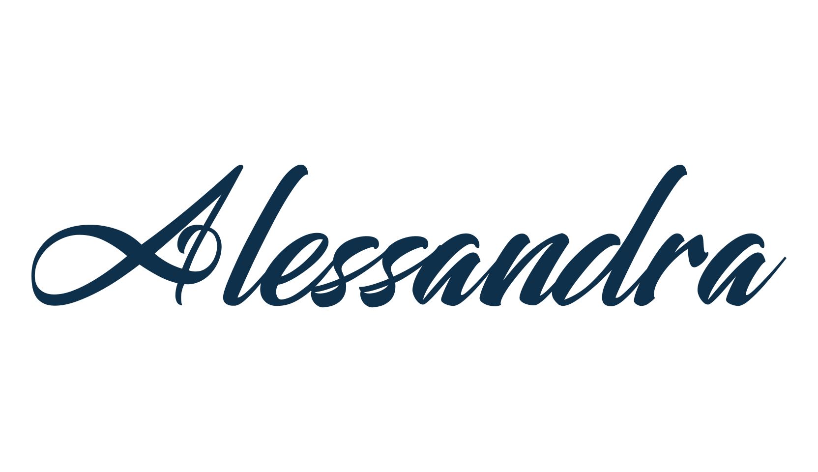 Alessandra, script calligraphy fancy decorative font preview