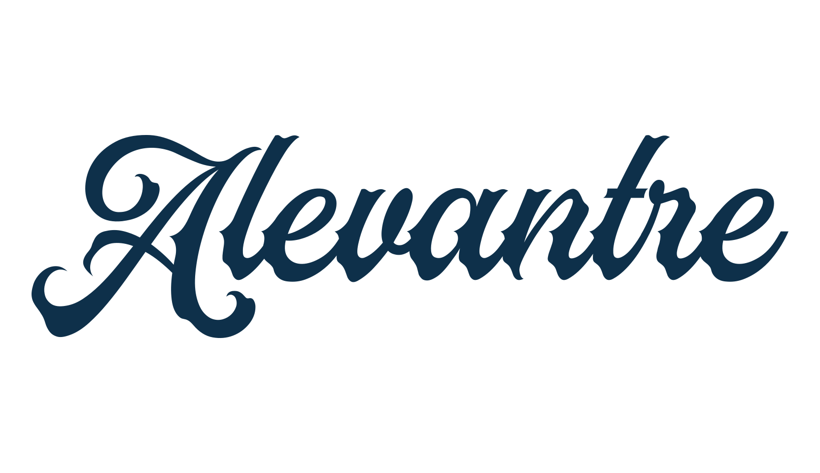 Alevantre, fancy decorative font preview