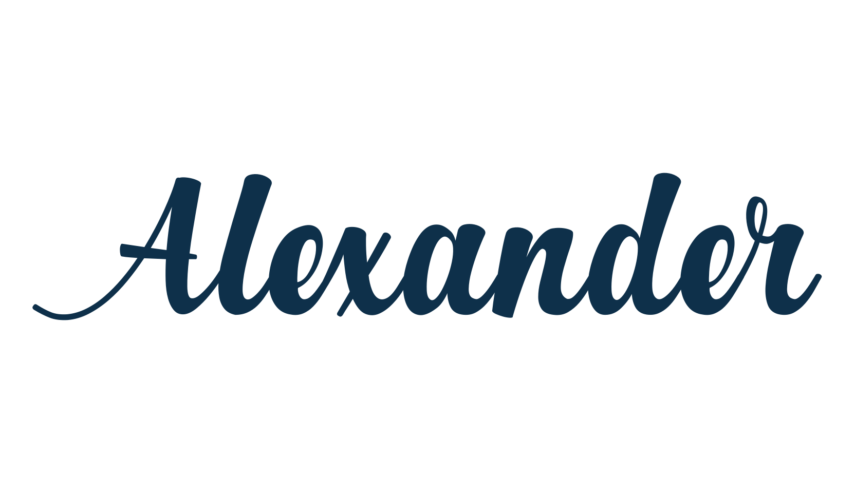 Alexander (alexander), various font preview
