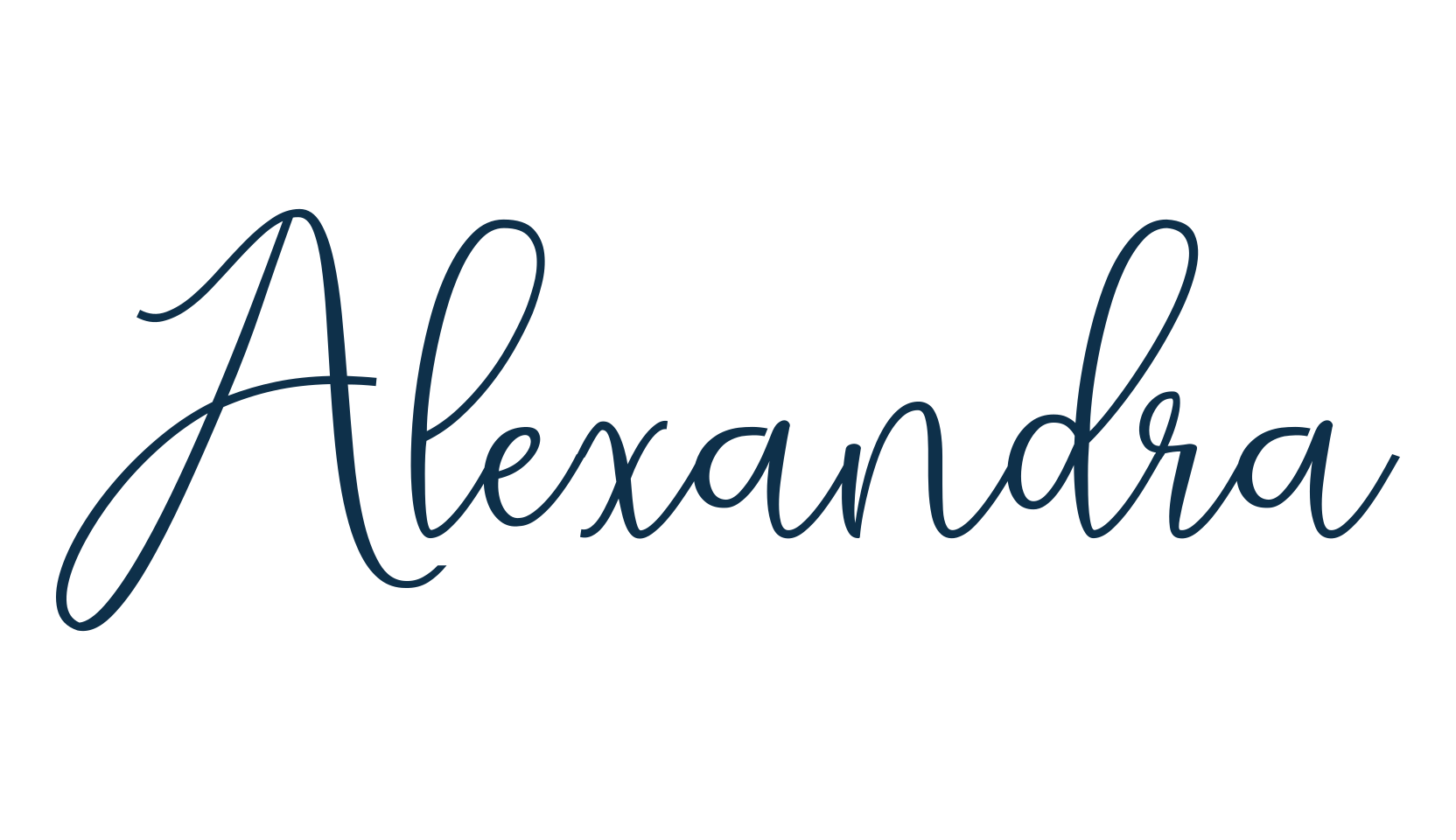 Alexandra, script handwritten fancy decorative calligraphy font preview
