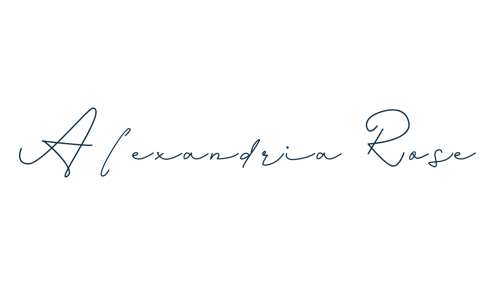 Alexandria Rose, script handwritten fancy decorative calligraphy font preview