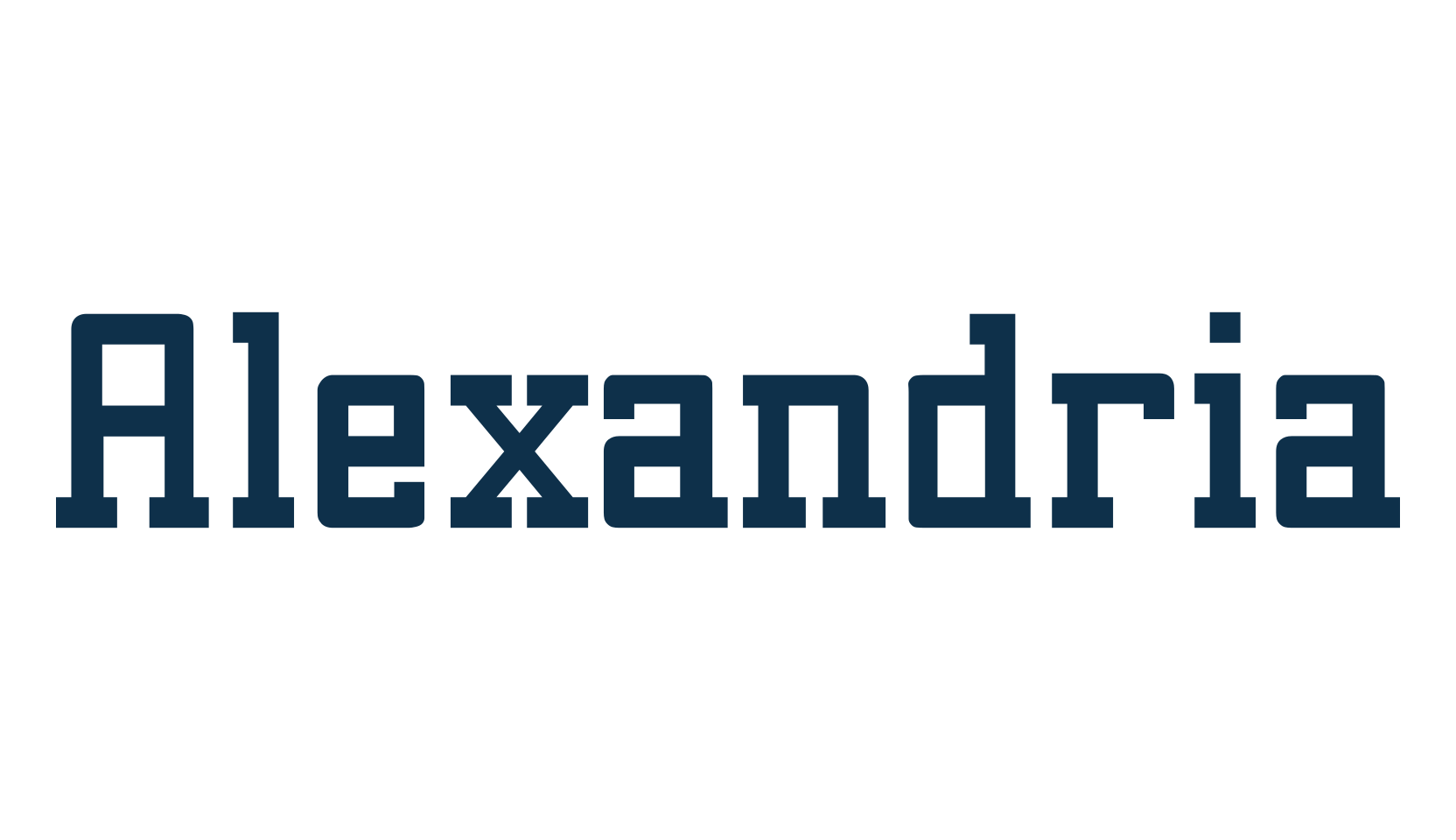 Alexandria, basic serif font preview