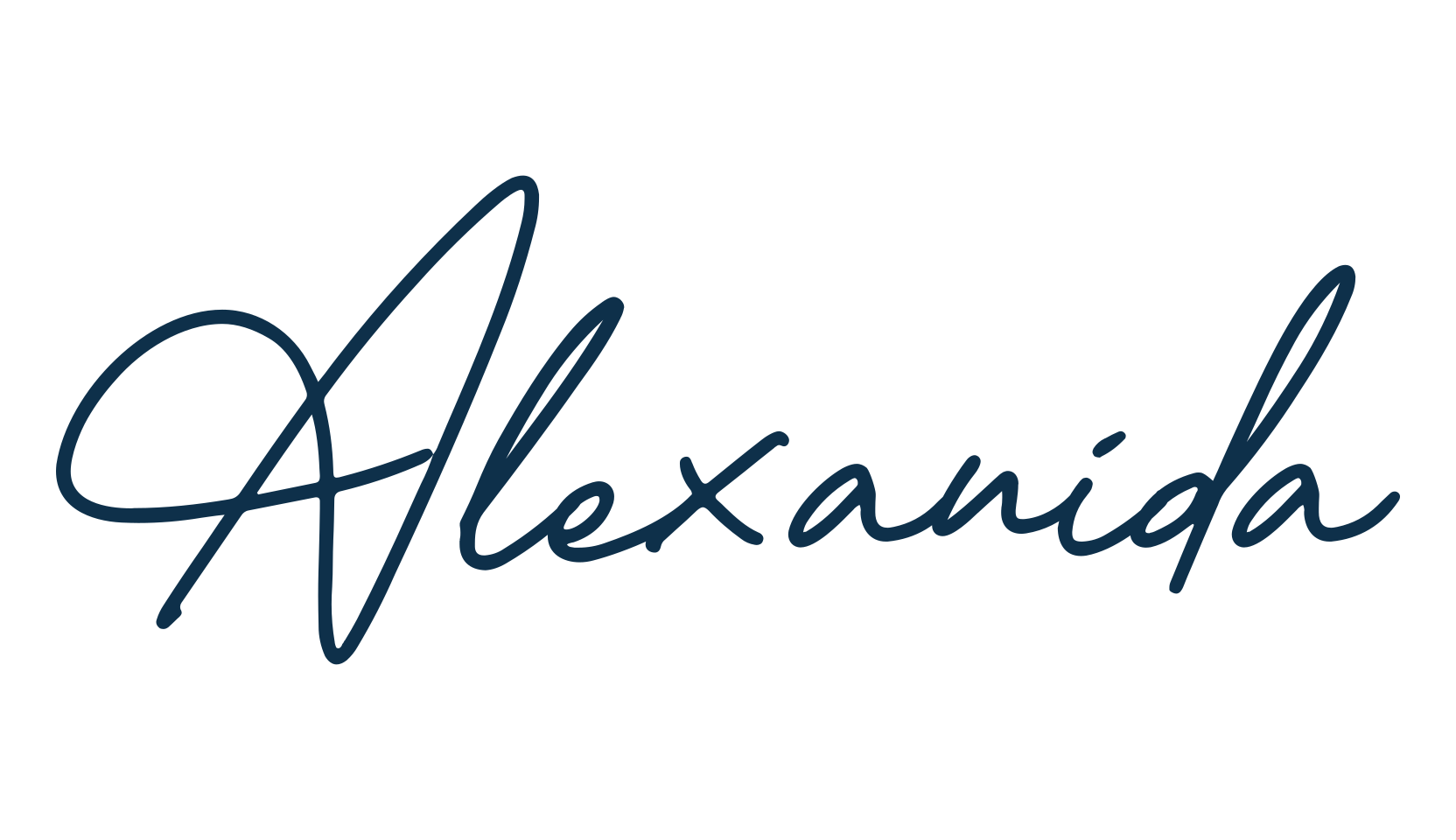 Alexanida, script handwritten fancy decorative calligraphy font preview