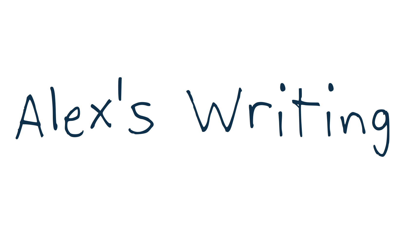 Alex's Writing, handwriting font preview