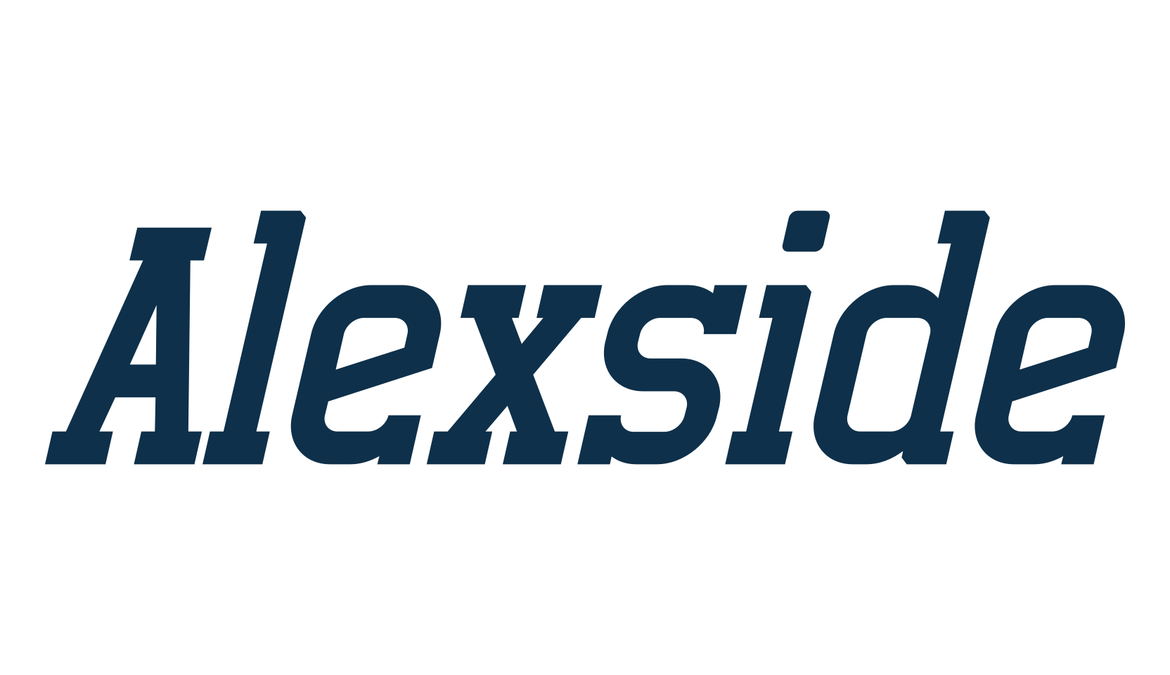 Alexside, basic serif font preview