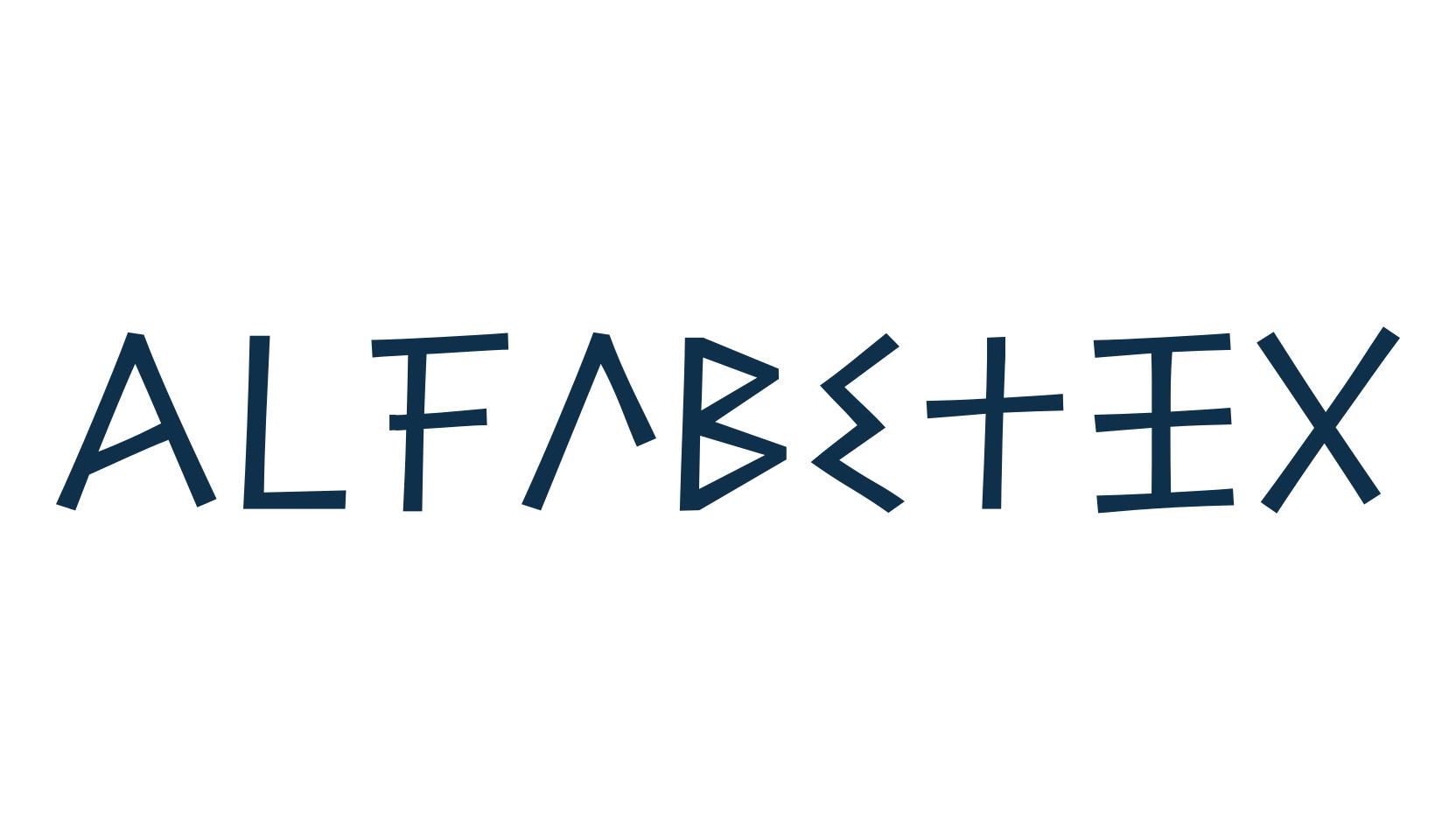 Alfabetix, foreign look roman, greek font preview