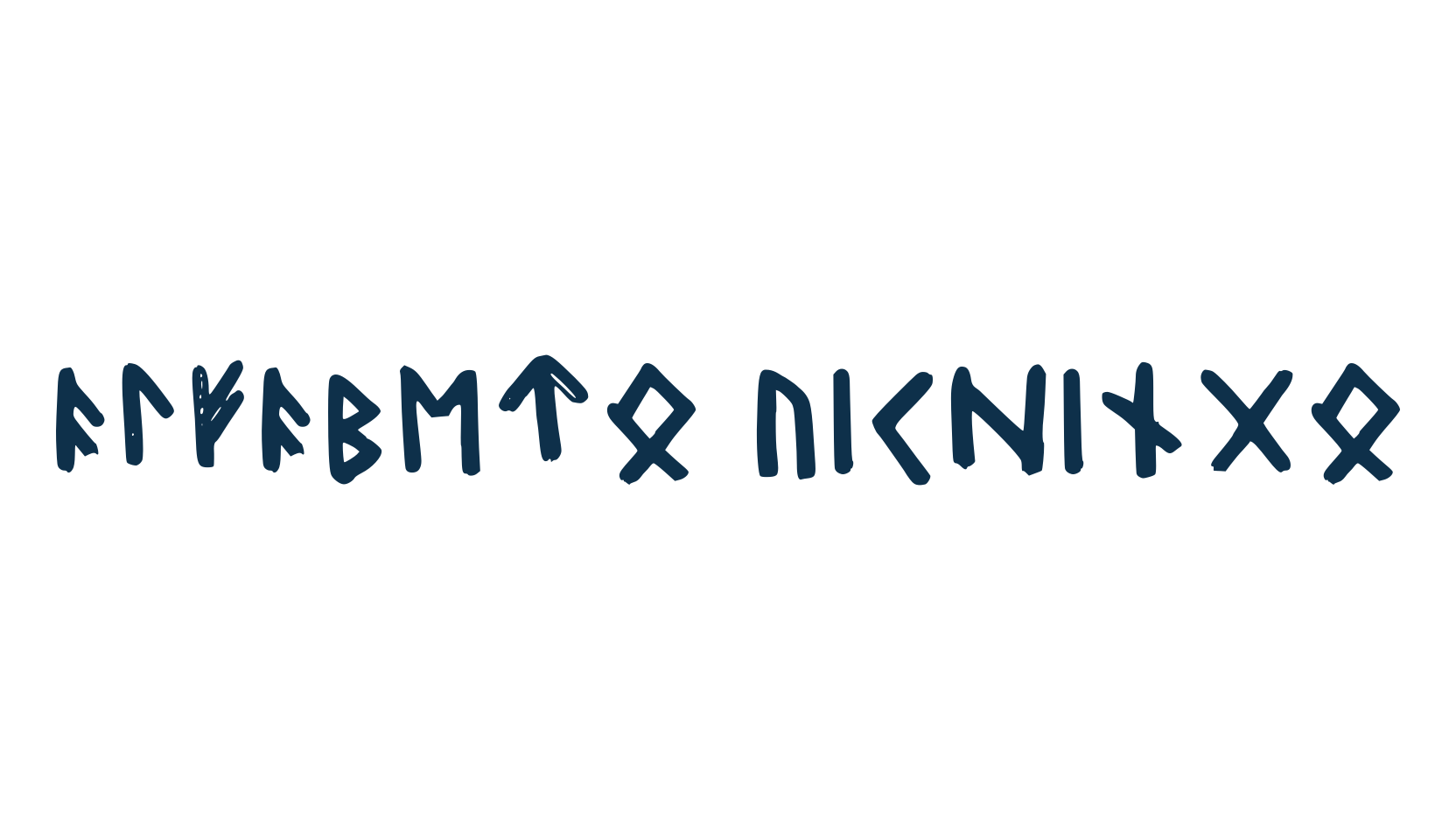 Alfabeto Vichingo, fancy decorative font preview